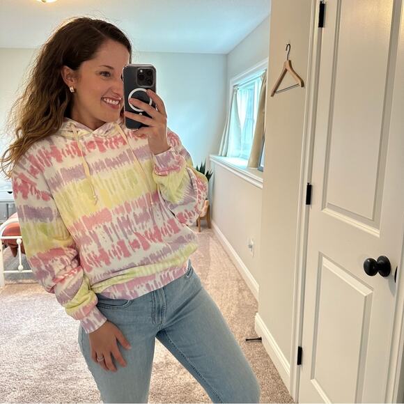 NWT Olivia Rubin Tie Dye Pearl Cotton Cotton Hoodie Small - Picture 2 of 12